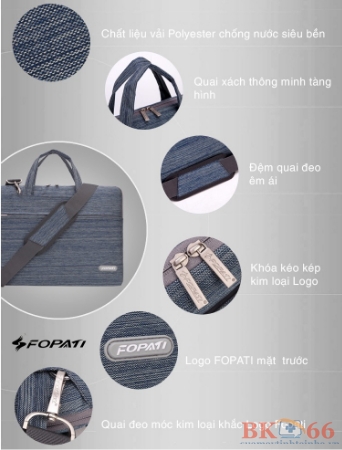 Túi Chống Sốc FOPATI 12,13, 14 inch cho Macbook Laptop